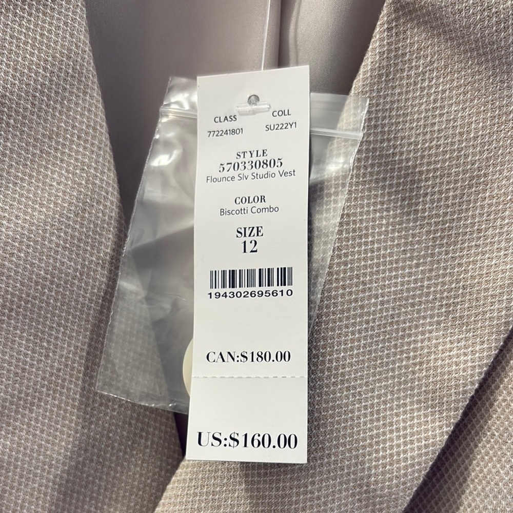 WHBM Biscotti Studio Vest - Picture 4 of 6